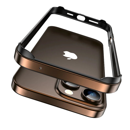 Luxury Bumper Case For iPhone, Metal Frame Phone Case, Shockproof Resistant