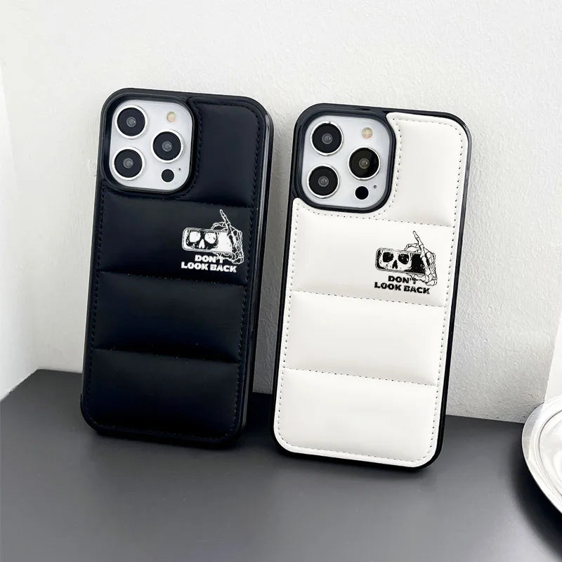 High Quality Puffer Phone Case for iPhone, Shockproof iPhone Case, All Around Protection, Anti-finger Print Phone Case