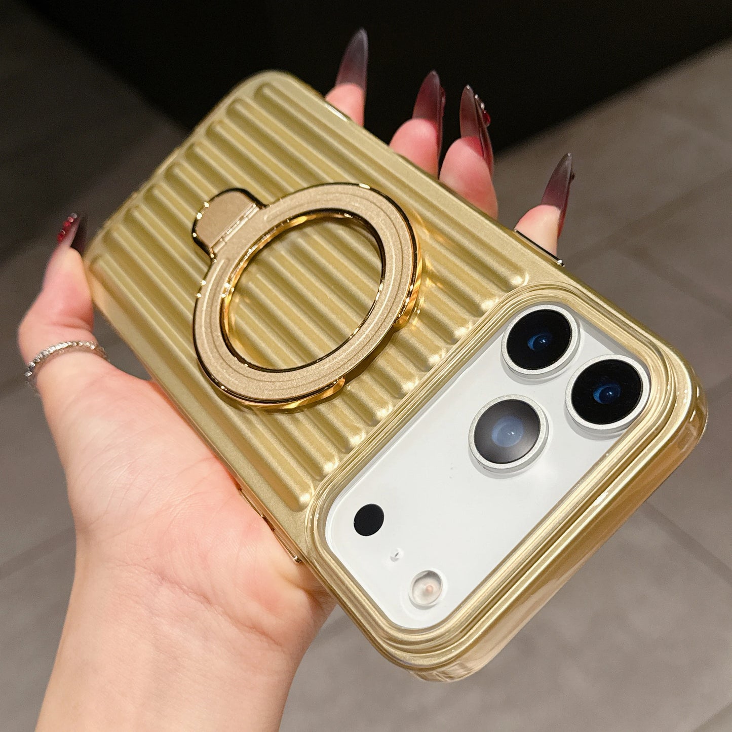 High Quality Corrugated Luggage Stripes iPhone Case