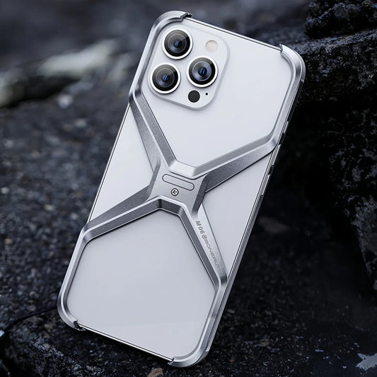 Luxury Metal Phone Bumper Cases For iPhone, Shockproof Bumper Cover Frame, Unique Design Phone Case