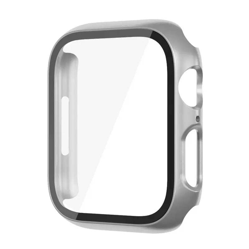 High Quality Glass and Case For Apple Watch, 45mm 44mm 41mm 40mm, Screen Protector Cover, Series 3/4/5/6/SE/7/8