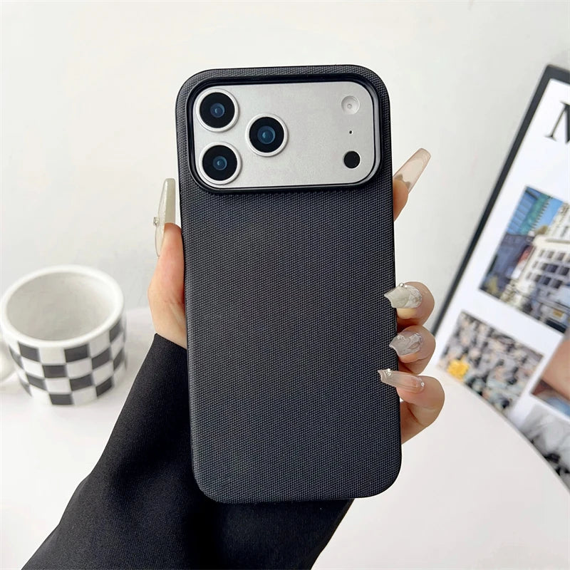 Premium Tech Fabric Woven Magnetic Phone Case for Mag Safe, Shockproof Cover, Anti-scratch and Anti-fingerprint Phone Case