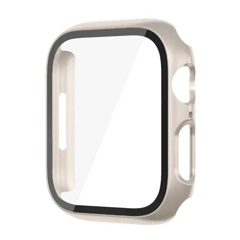 High Quality Glass and Case For Apple Watch, 45mm 44mm 41mm 40mm, Screen Protector Cover, Series 3/4/5/6/SE/7/8