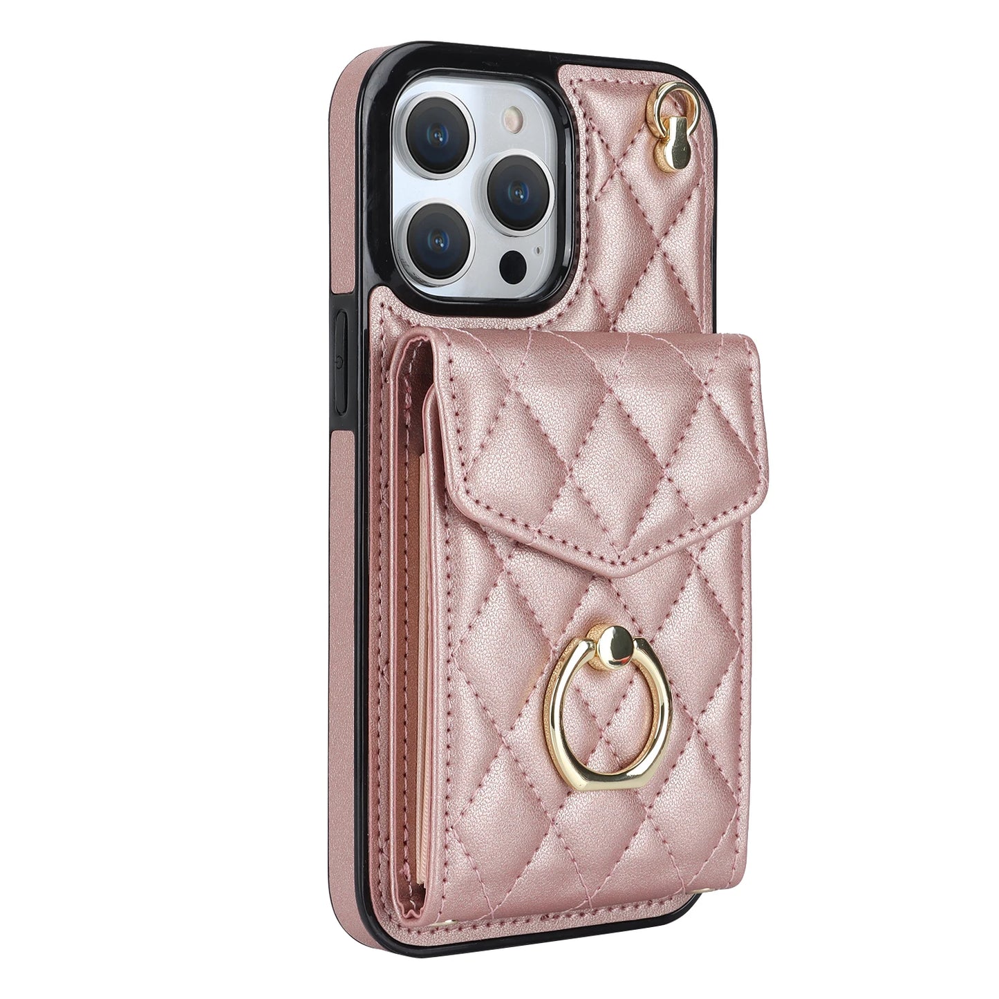 High Quality Crossbody Leather Case for iPhone with Wallet, Premium Leather, All Around Protection Phone Case.
