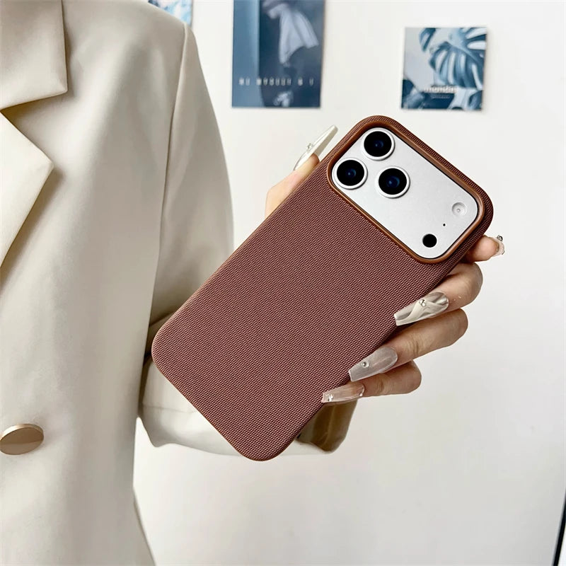 Premium Tech Fabric Woven Magnetic Phone Case for Mag Safe, Shockproof Cover, Anti-scratch and Anti-fingerprint Phone Case