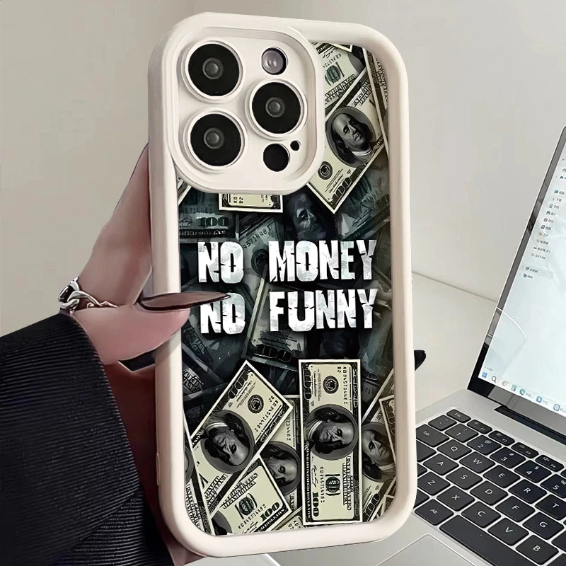 Premium Silicone Phone Case, Dollar Design Phone Cases For iPhone, Shockproof Resistant, Matte and Soft Silicone Cover