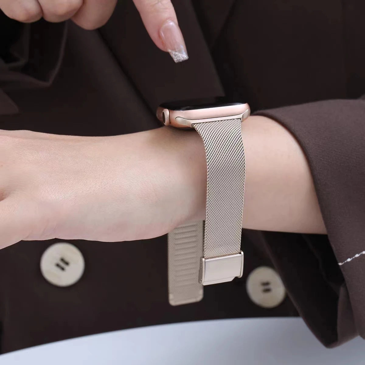 High Quality Metal Strap for Apple Watch 44mm 40mm 45mm 41mm 42mm 38mm 49mm, Metal Bracelet for iWatch Series Ultra 8 7 6 5 4 3 SE 44.