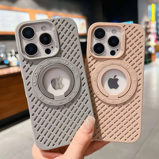 High Quality iPhone Case, Magnetic Bracket, Soft Material, All Around Protection