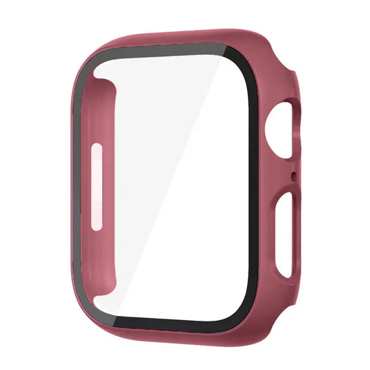 High Quality Glass and Case For Apple Watch, 45mm 44mm 41mm 40mm, Screen Protector Cover, Series 3/4/5/6/SE/7/8