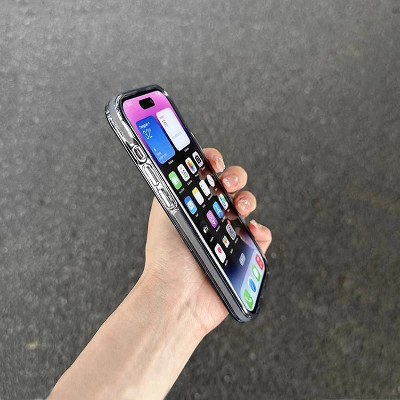 Luxury Love Heart  Electroplate Silver Case For iPhone, Shockproof Back Cover, All Around Protection Phone Case