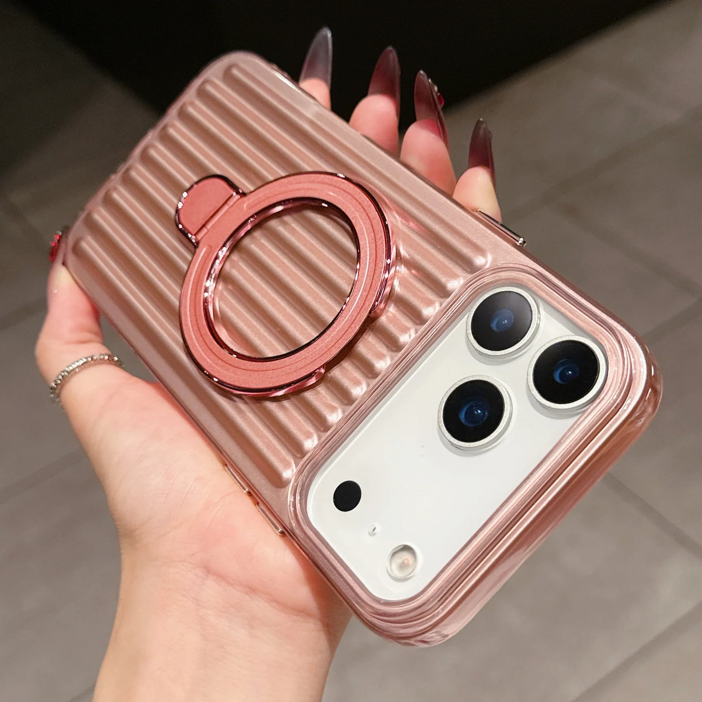 High Quality Corrugated Luggage Stripes iPhone Case