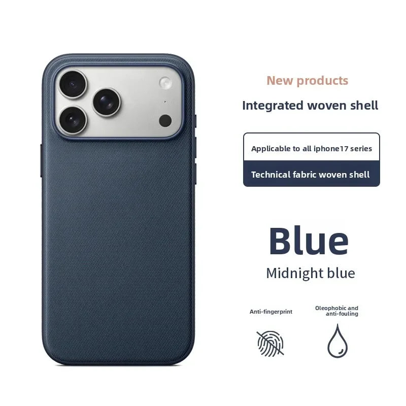 High Quality Technology Woven Case for iPhone, Mag Safe Magnetic and Wireless Charging Phone Case, Shockproof Protection