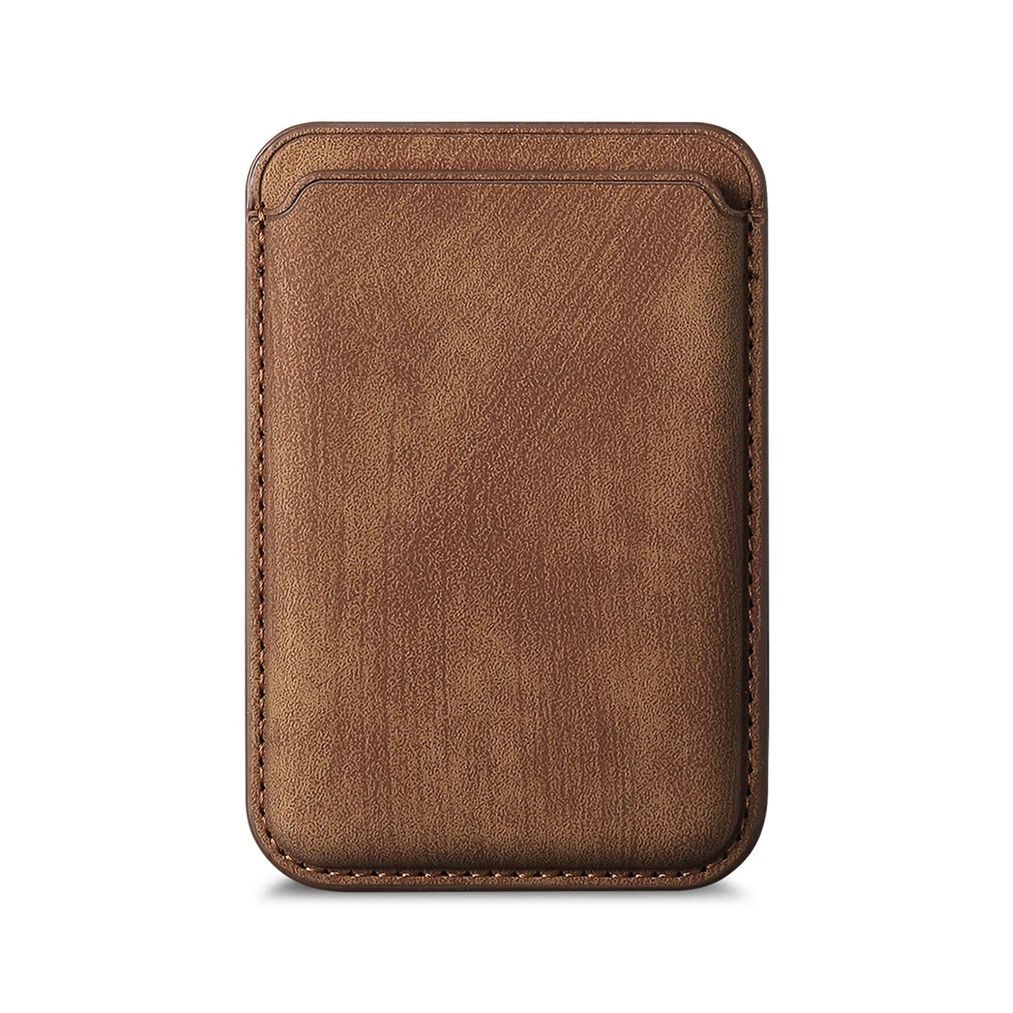 Premium Matte Leather iPhone Card Holder, Card Holder For Mag Safe Wireless Charging