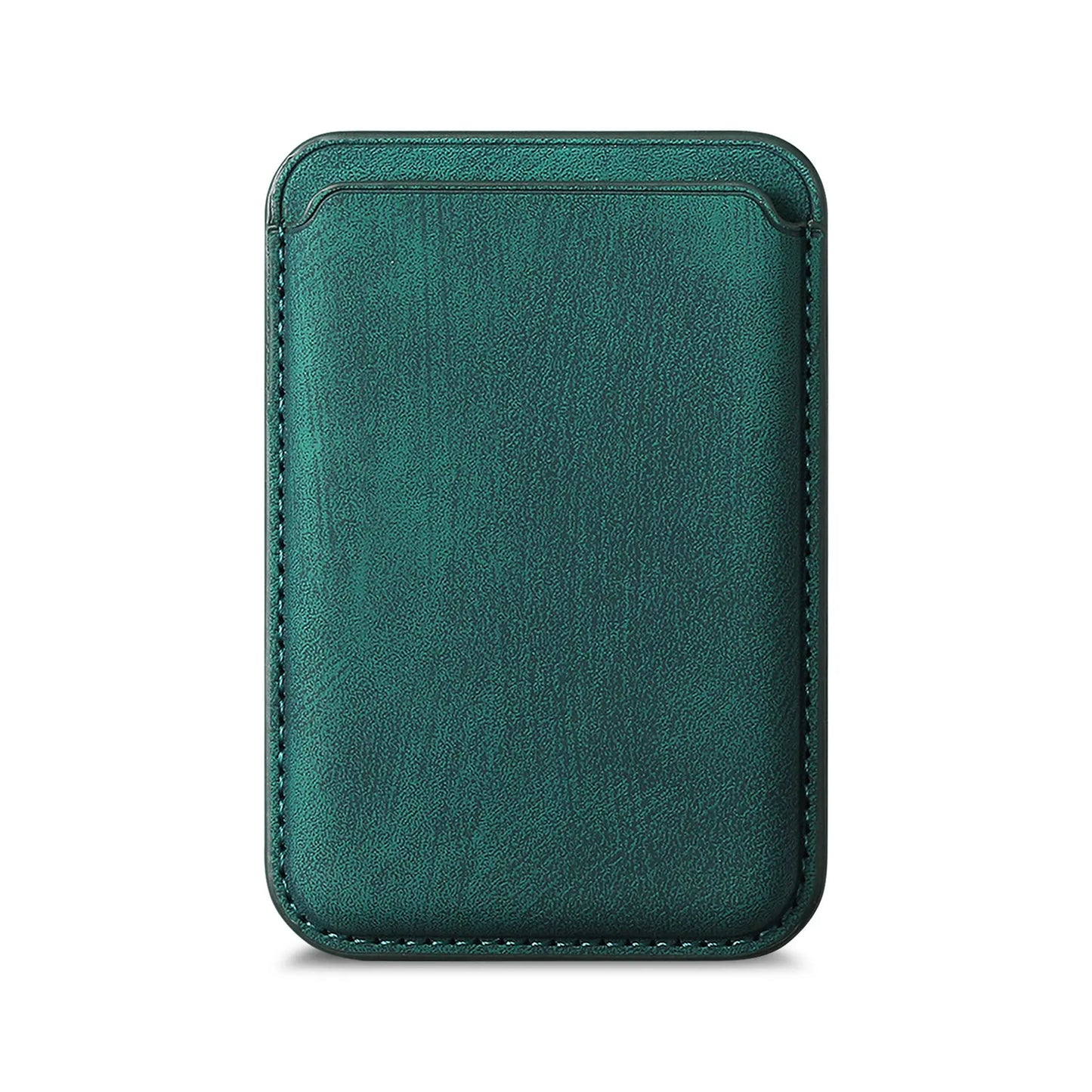 Premium Matte Leather iPhone Card Holder, Card Holder For Mag Safe Wireless Charging