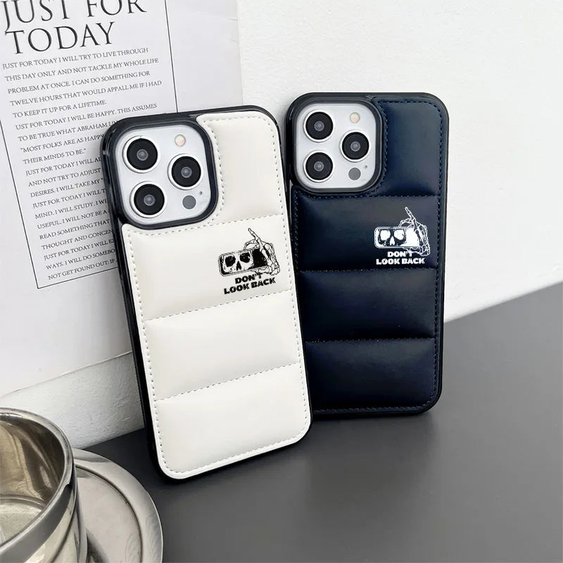 High Quality Puffer Phone Case for iPhone, Shockproof iPhone Case, All Around Protection, Anti-finger Print Phone Case