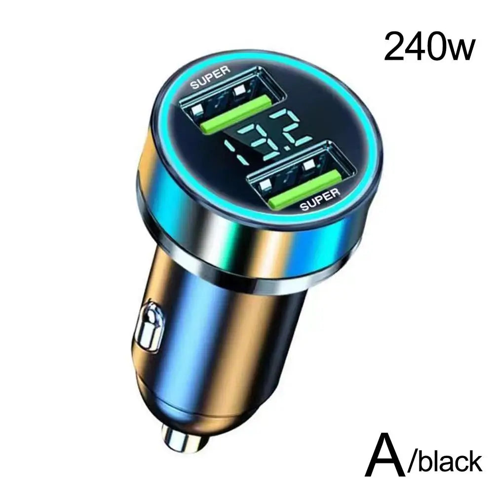 High Quality Fast USB Car Charger For iPhone, 240W, Quick Charging
