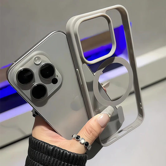 High Quality Phone Case, Magnetic Charging Phone Case for iPhone, Matte Material and Shockproof Case