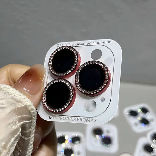 Luxury Diamond Lens Protector For iPhone with Camera Protection Glass.