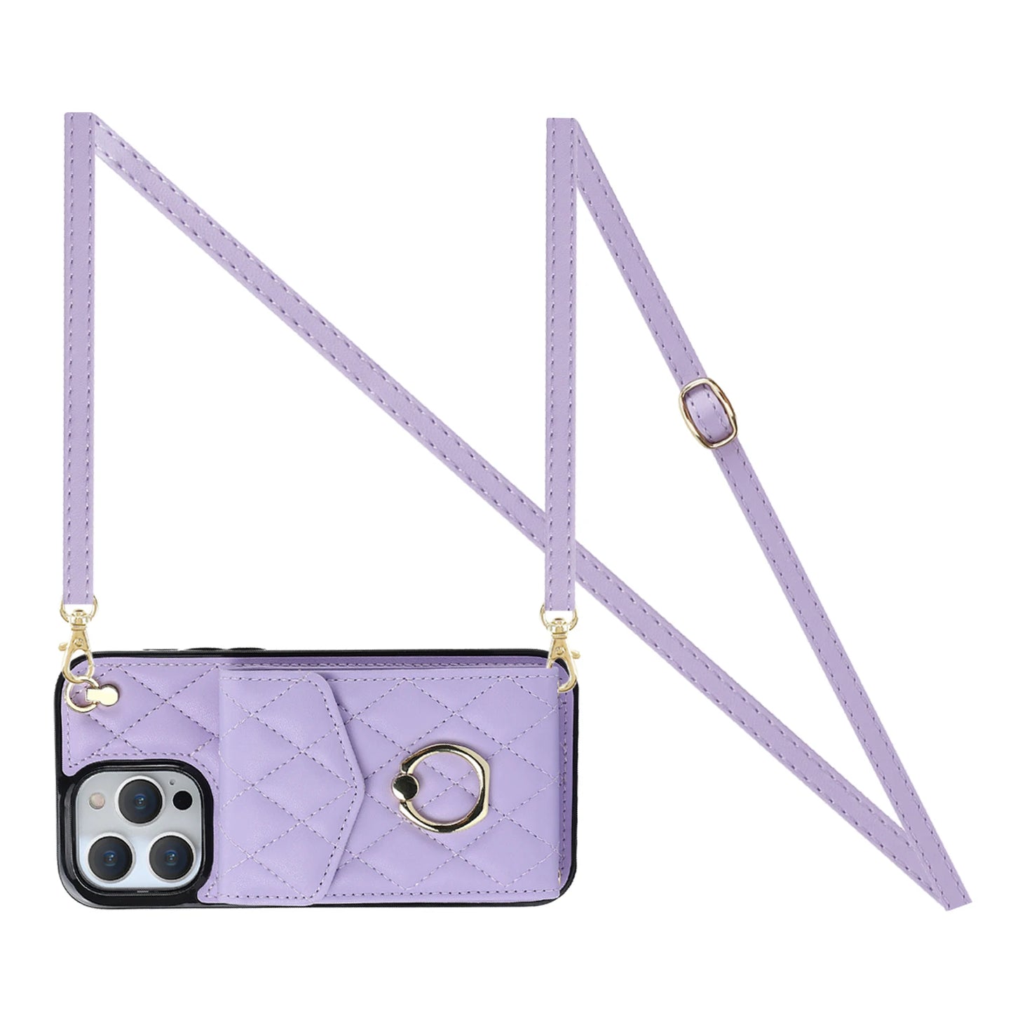 High Quality Crossbody Leather Case for iPhone with Wallet, Premium Leather, All Around Protection Phone Case.