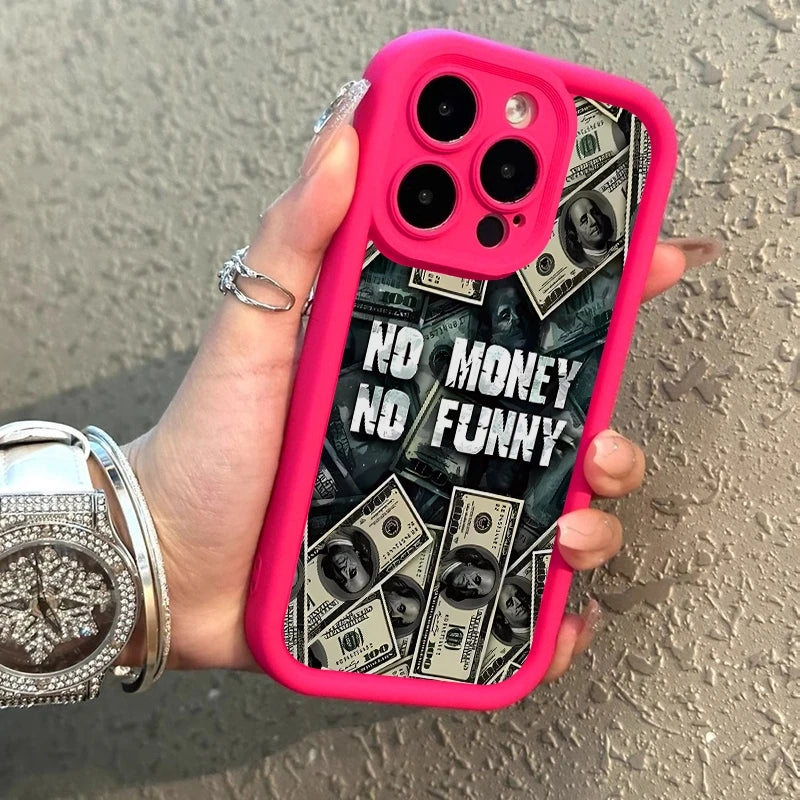 Premium Silicone Phone Case, Dollar Design Phone Cases For iPhone, Shockproof Resistant, Matte and Soft Silicone Cover