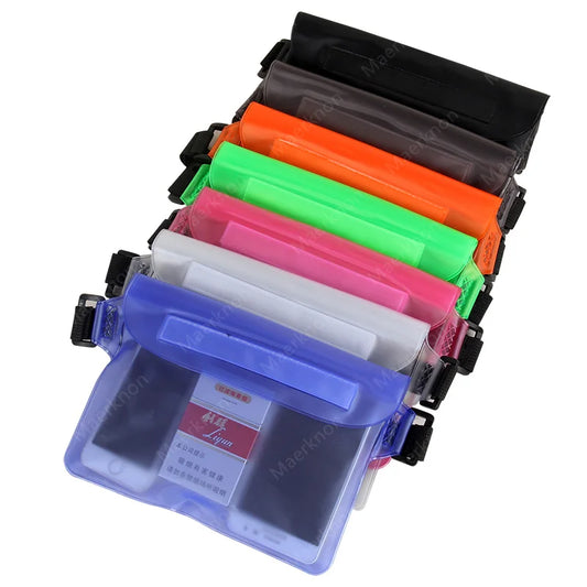 High Quality Waterproof Swimming Bag, Large Size, Transparent Protection Bag for Phone with 3 layers protection