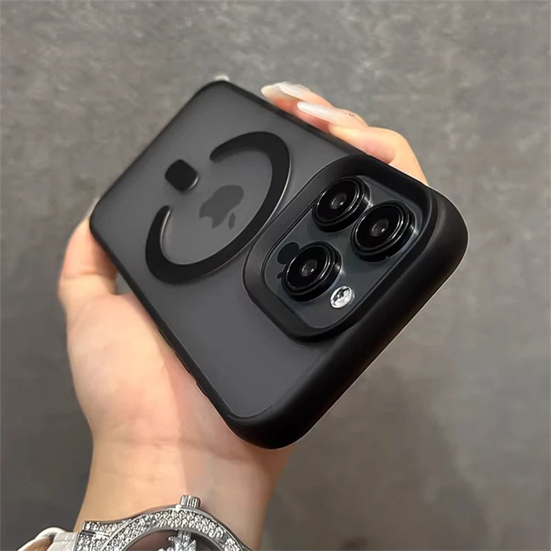High Quality Translucent Material, For MagSafe Magnetic and Wireless Charging Case For iPhone, Jelly Bumper Shockproof Cover